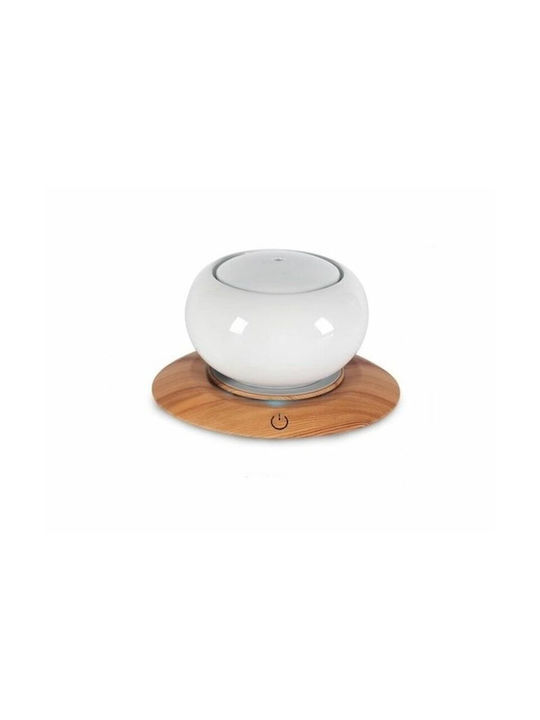 Vrising Lumini LED Dispozitiv de aromaterapie Ultrasonic cu temporizator Alb 300ml