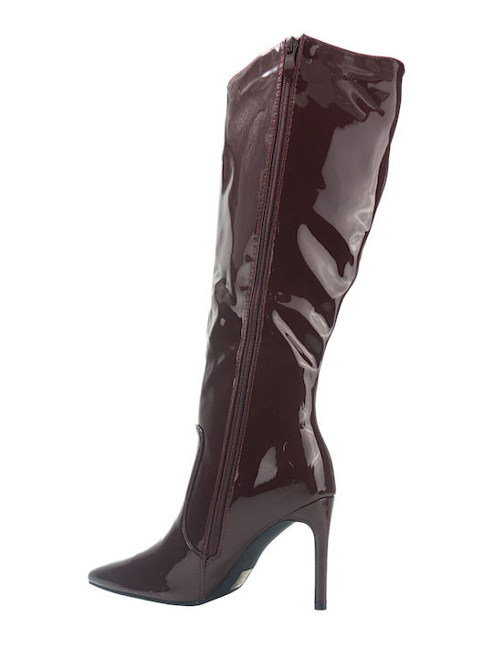 Cizme dama Burgundy