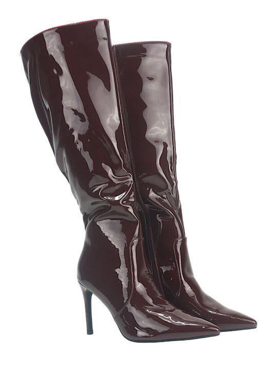 Cizme dama Burgundy