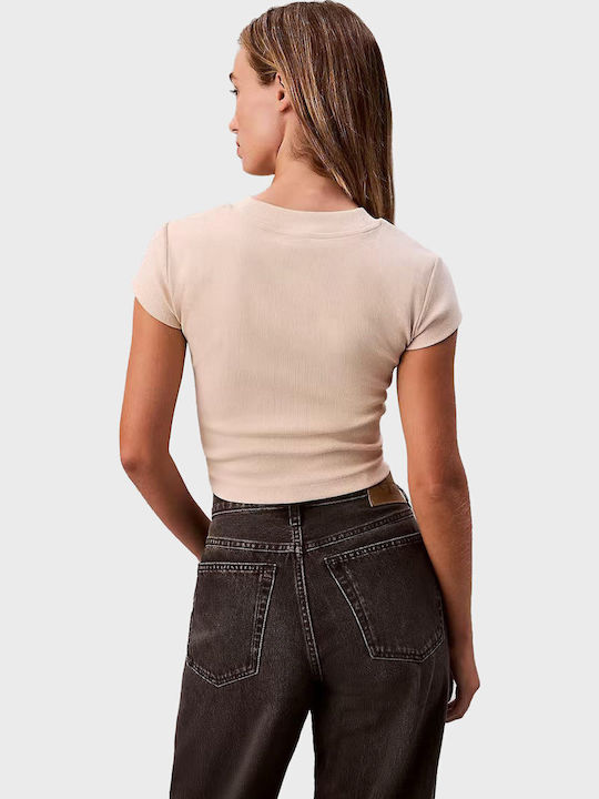Monologo Damen T-Shirt Beige
