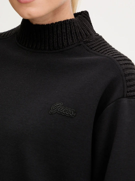Women's Long Sleeve Sweater Cotton Black