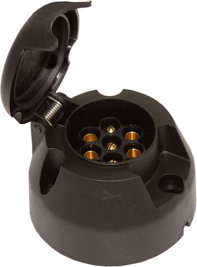 7-pin 12 V Connector Socket Carguard Trailer Trailer Hitch