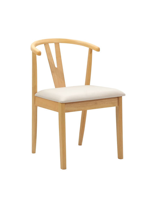 Dining Room Wooden Chair Natural And Light 50.5x61x80.5cm 2pcs