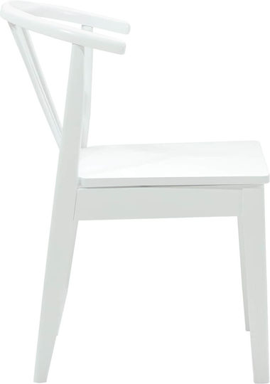 Dining Room Wooden Chair White 50.5x61x80.5cm 2pcs
