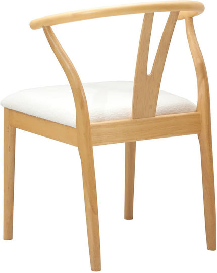 Dining Room Wooden Chair Natural And Light 54.5x53x77cm 2pcs