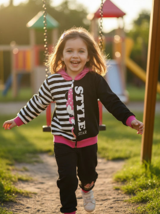 Kids Sweatpants Set Black 2pcs
