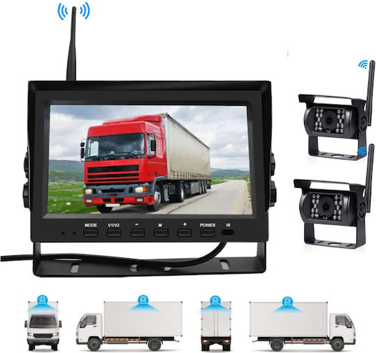 Taggo Cameră auto wireless rezistentă la apă pentru mersul înapoi cu vedere pe timp de noapte Universal Rover SD (Sistem de Dezvoltare) Volkswagen Sus