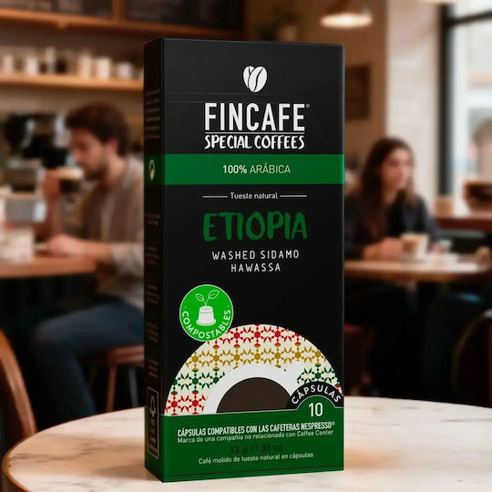Fincafe Capsules Espresso Compatible with Machine Nespresso 10caps,tobolek