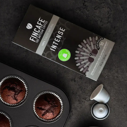Fincafe Kapseln Espresso Kompatibel mit Maschine Nespresso 10Mützen