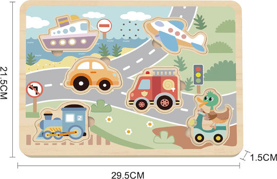 Ξύλινο Παιδικό Puzzle Σφηνώματα Tooky Toys