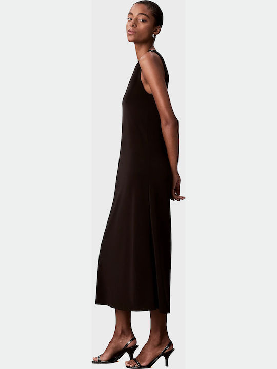 Rochie De Vară Midi De Seară Neagră