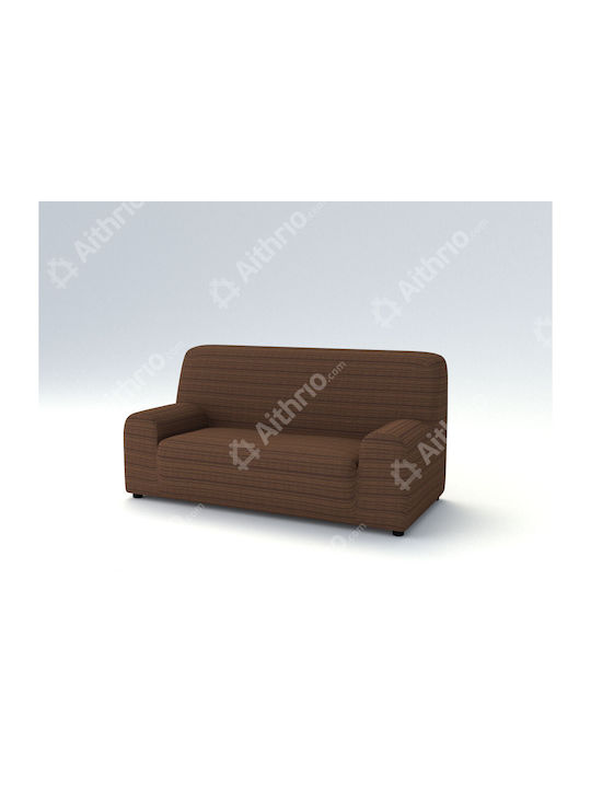 Aithrio Ibiza Elastische Abdeckung für Dreisitziges Sofa Braun 1Stück Διαθέσιμα-Καλύμματα