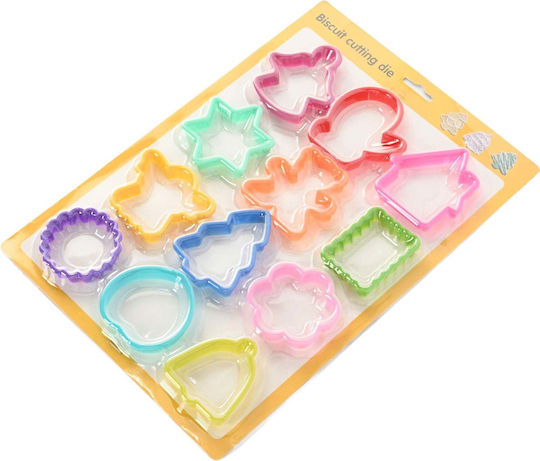 Set 12 Matrițe Pentru Tort Flippy Din Material Polipropilenă Diverse Forme Orice Ocazie Adâncime 1.6 Cm 23.3 X 33.5 X 1.8 Cm Multicolor