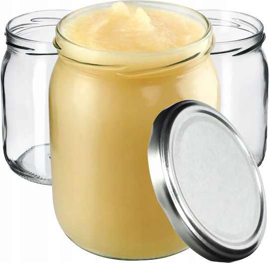 Kadax Set 8Stücke Lebensmittelgläser Allgemeine Verwendung mit Deckel Glas Transparent 540ml