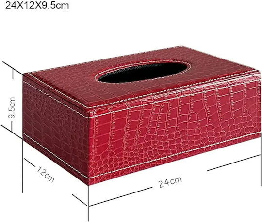 Napkin Holder Red 24x12x8.5cm