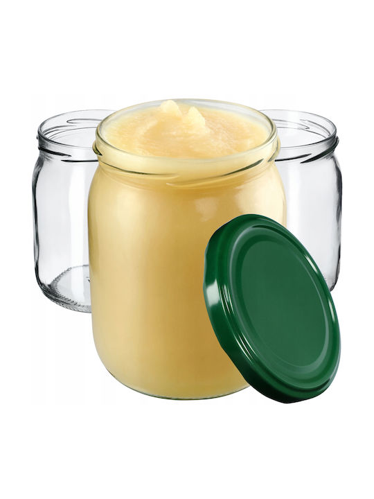 Kadax Set 8 Bucăți Vaze Utilizare Generală Cu Capac Sticlă Transparentă 540ml 8 Bucăți