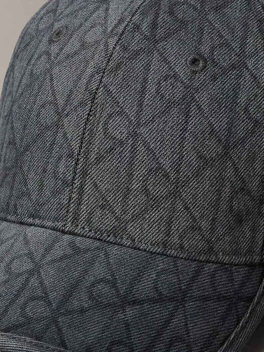 Καπελο Calvin Klein Denim Emblem Burnout W Patch Charcoal Gray