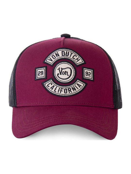 Von Dutch Heritage Cap California Bordeaux Black