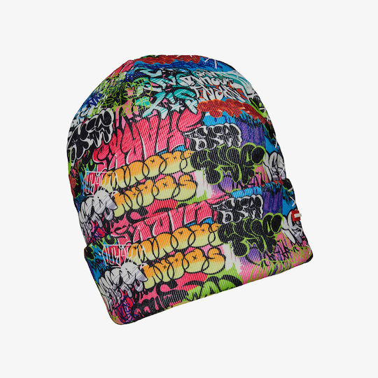 Split Knit Graff Beanie Unisex Fleece Σκούφος Πλεκτός