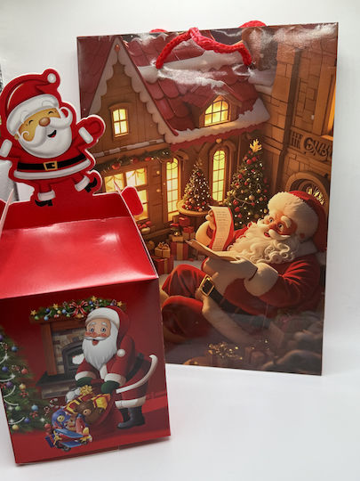 Secret Santa Package Christmas Gift Set Sock Glass Ball Calendar Lollipop