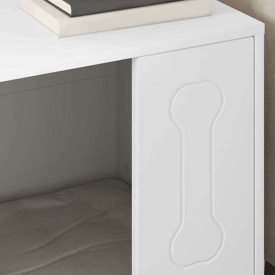 vidaXL Dog House Indoor & Outdoor White 44x42x49cm