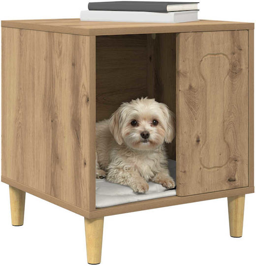 vidaXL Hundehaus Innen- & Außenbereich Braun 44x42x49cm