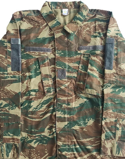 Military Jacket Rip-stop Greek Camouflage Tria Alfa
