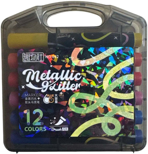 Metalici Sclipici Markere de Desen Set 12buc