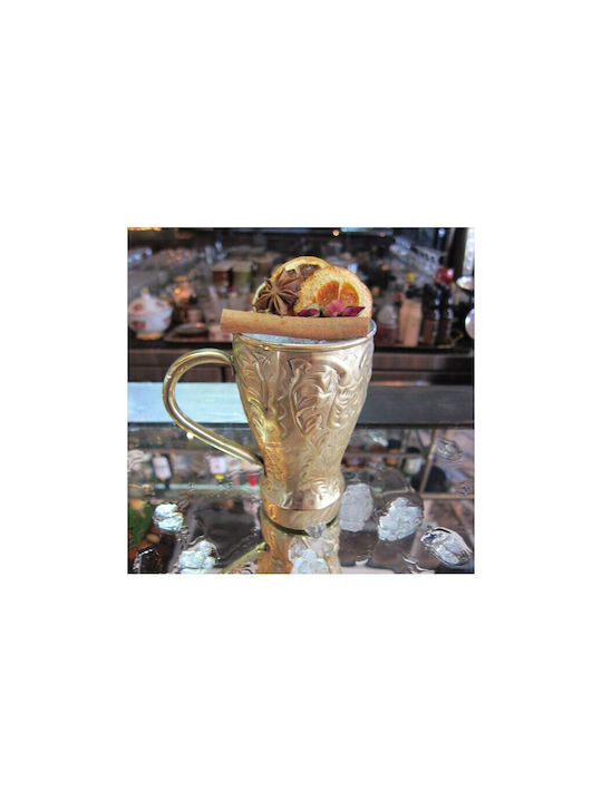 Glas Cocktail/Trinken / Wasser aus Kupfer in Gold Farbe 440ml