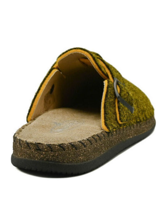Winterliche Herrenhausschuhe Khaki