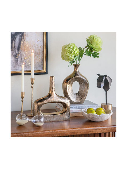 Artekko Decorative Vase Lidded Gold 23x7x33cm