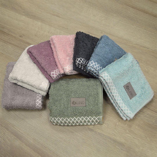 Lino Home Πετσέτα Χεριών Marley 30x50εκ. Μόκα Βάρους 600gr/m²