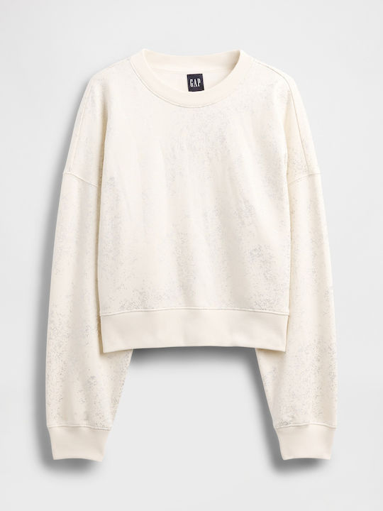 Cropped Women's Sweatshirt White