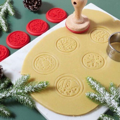 Tis Season Σετ Χριστουγεννιάτικου Κουπάτ & 7 Αποτυπωμάτων Μπισκότα Pme