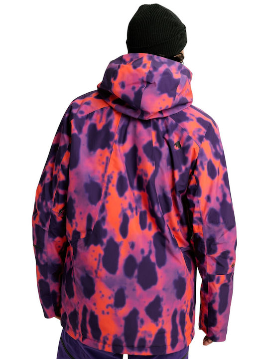 Burton Reserve 3041110EZRRG Ανδρικό Μπουφάν Gore-Tex για Σκι & Snowboard Πολύχρωμο
