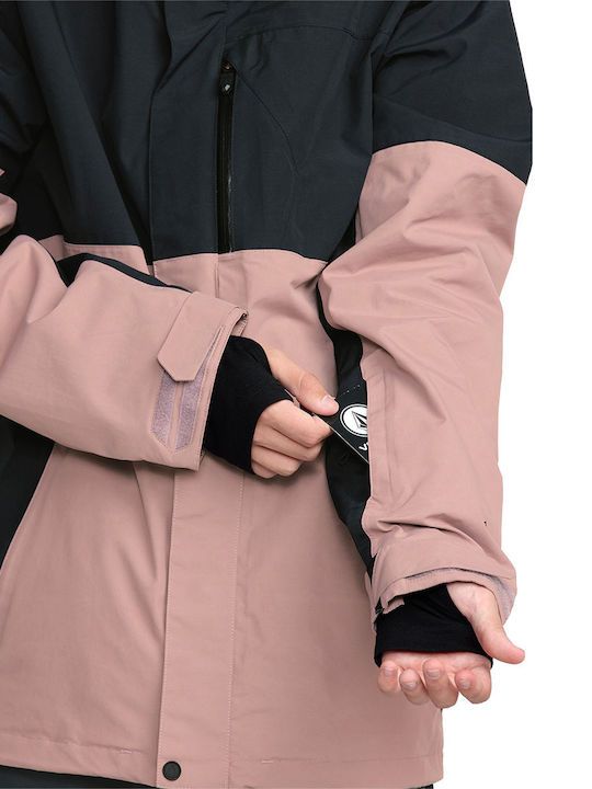 Volcom G0652604-MVE Ανδρικό Μπουφάν Gore-Tex για Σκι & Snowboard Ροζ
