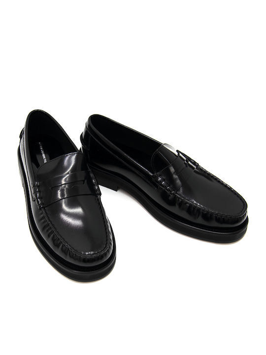 Classic Men's Leather Loafers Black
