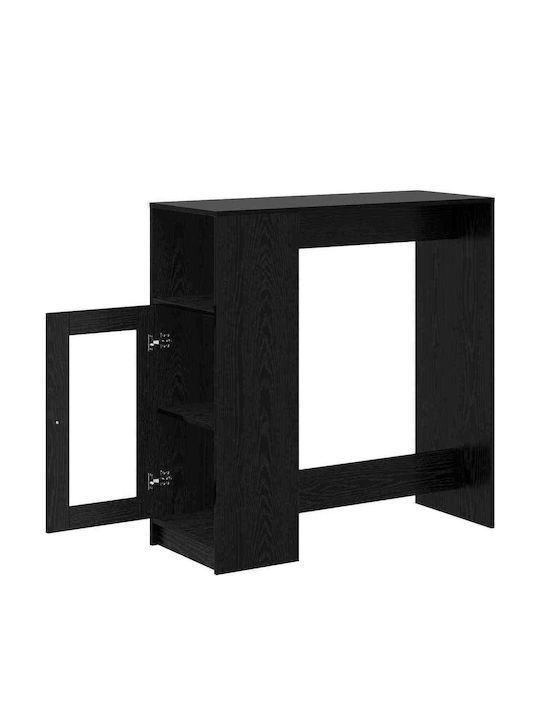 Table Bar Wooden Black Beech 101x40x103.5cm