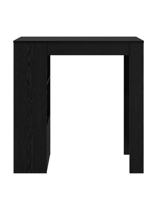 Table Bar Wooden Black Beech 102x50x103.5cm