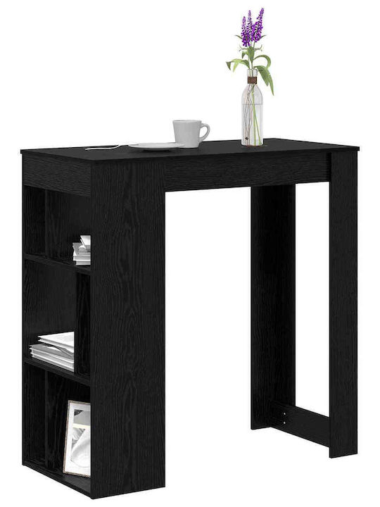 Table Bar Wooden Black Beech 102x50x103.5cm