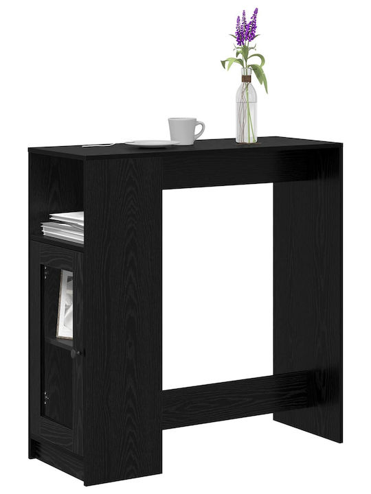 Table Bar Wooden Black Beech 101x40x103.5cm