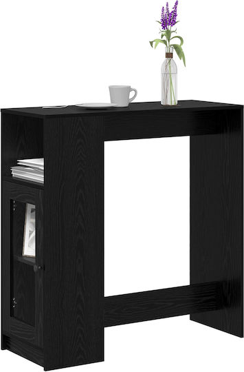 Table Bar Wooden Black Beech 101x40x103.5cm