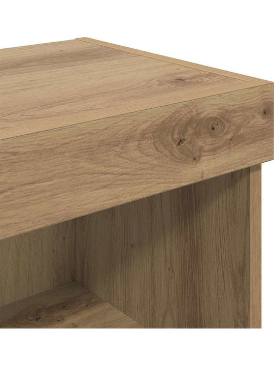 Living Room TV Unit with Lighting Artisan Oak L100xW30xH30cm