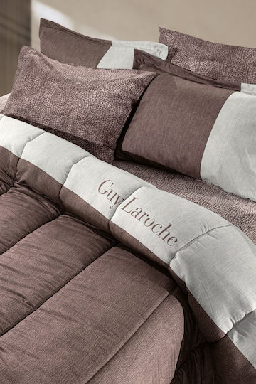 Guy Laroche Σετ Υπέρδιπλο 220x240εκ. Safari Choco 3τμχ