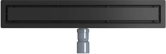 vidaXL Siphon Spülbecken mit Größe 60x11cm Schwarz