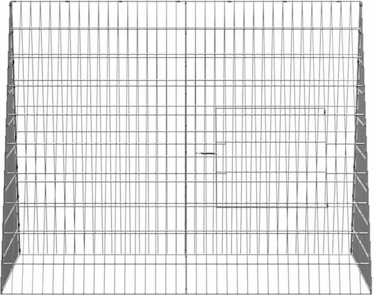vidaXL 3394436 Galvanized Steel Cage for Birds 110x100x85cm