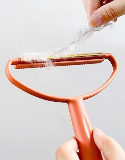 Manual Lint Removal Brush Orange