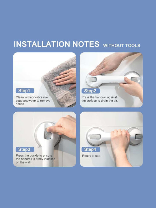 Uncle George Bathroom Grab Bar 29.5cm White