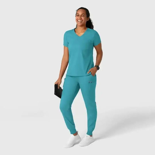 WonderWink Jogger Γυναικείο Ιατρικό Παντελόνι Τιρκουάζ