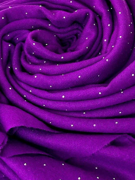 Fular pentru femei din lână Violet